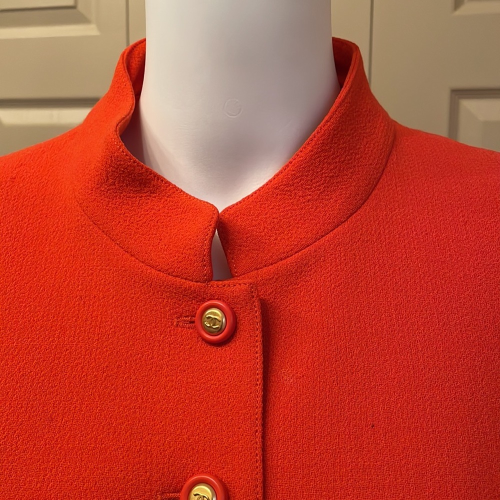 Chanel Orange Utility Jacket - image 2